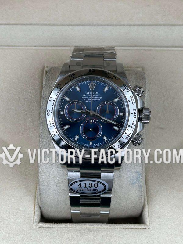 Victory Factory (VF) Rolex Daytona 116509 Blue Dial – Super Clone with Clean Factory Parts & Dandong 4130 Movement