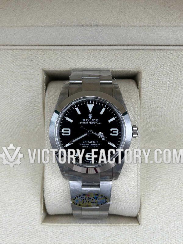 Victory Factory (VF) Rolex Explorer I 39mm 214270 – Super Clone with Clean Factory Parts & Dandong 3132 Movement