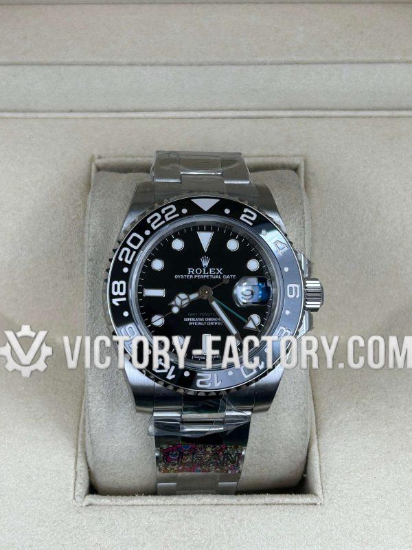 Victory Factory (VF) Rolex GMT-Master II 126710LN Black Dial Green Hand – Clean Factory Parts & Dandong 3285 Movement Super Clone