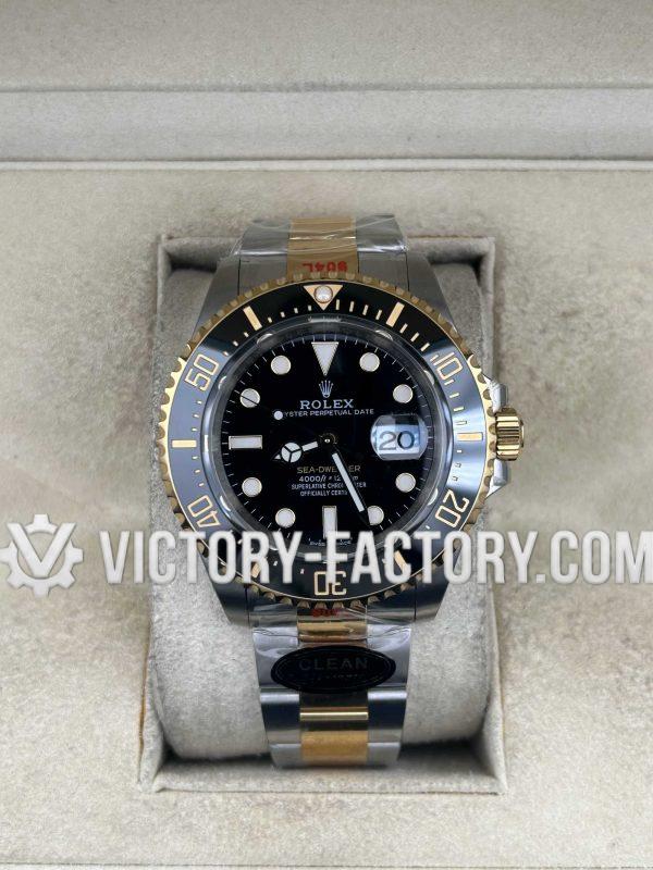 Victory Factory (VF) Rolex Sea-Dweller 43mm 126603 Two-Tone Yellow Gold - Super Clone with Clean Factory Parts & Dandong 3235 Movement