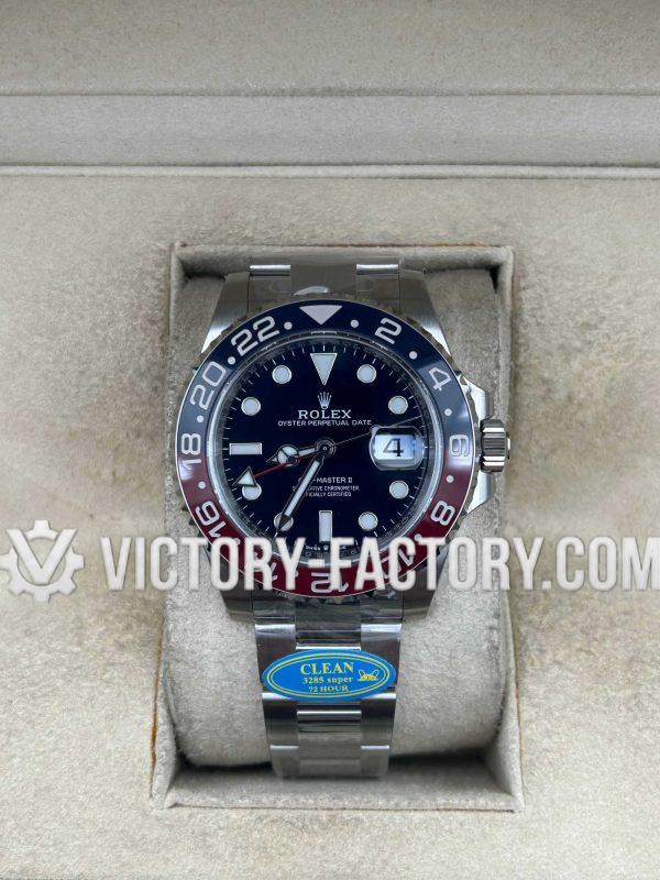 Victory Factory (VF) Rolex GMT-Master II 126719BLRO "Pepsi" Blue Dial – Clean Factory Parts & Dandong 3285 Movement Super Clone