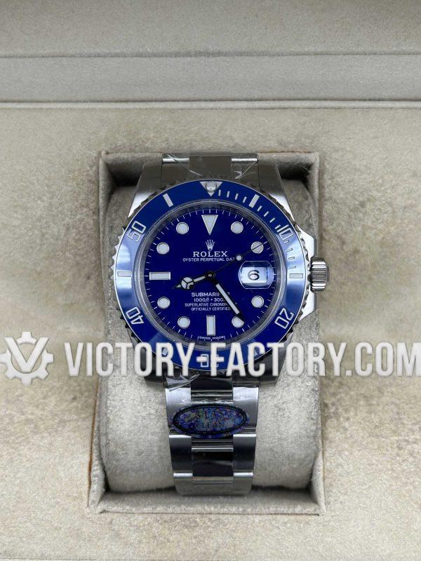 Victory Factory (VF) Rolex Submariner 116619LB "Smurf" Blue Dial – Super Clone with Clean Factory Parts & Dandong 3135 Movement