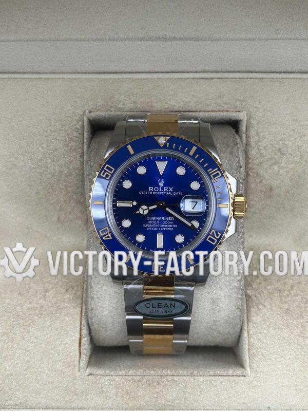 Victory Factory (VF) Rolex Submariner 41mm 126613LB Two Tone Gold,Blue dial – Clean Factory Parts & Dandong 3235 Movement Super Clone
