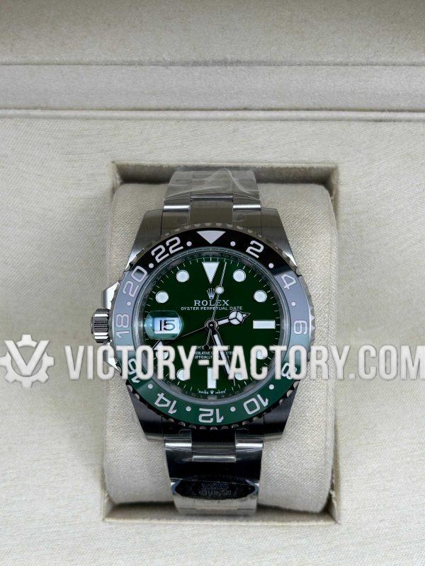 Victory Factory (VF) Rolex GMT-Master II 126720VTNR "Sprite" Lefty Oyster Green Dial – Clean Factory Parts & Dandong 3285 Movement Super Clone