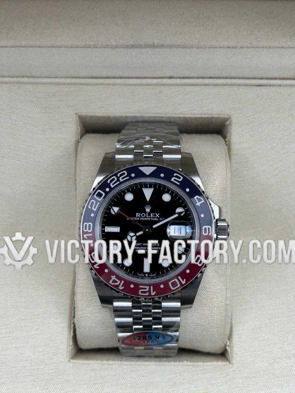 Victory Factory (VF) Rolex GMT-Master II 126710BLRO "Pepsi" Jubilee – Clean Factory Parts & Dandong 3285 Movement Super Clone