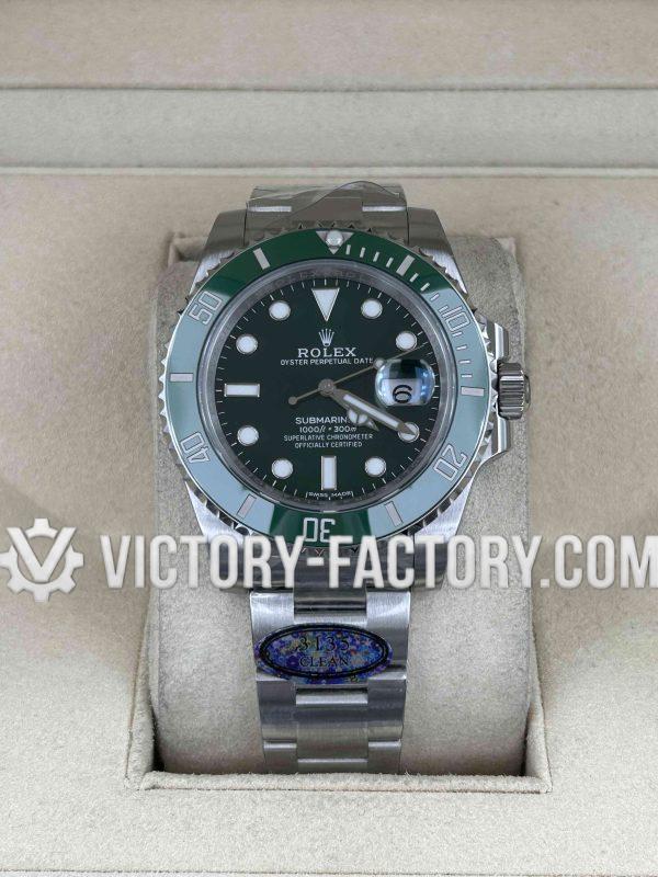 Victory Factory (VF) Rolex Submariner 40mm 116610LV "Hulk" – Clean Factory Parts & Dandong 3135 Movement Super Clone