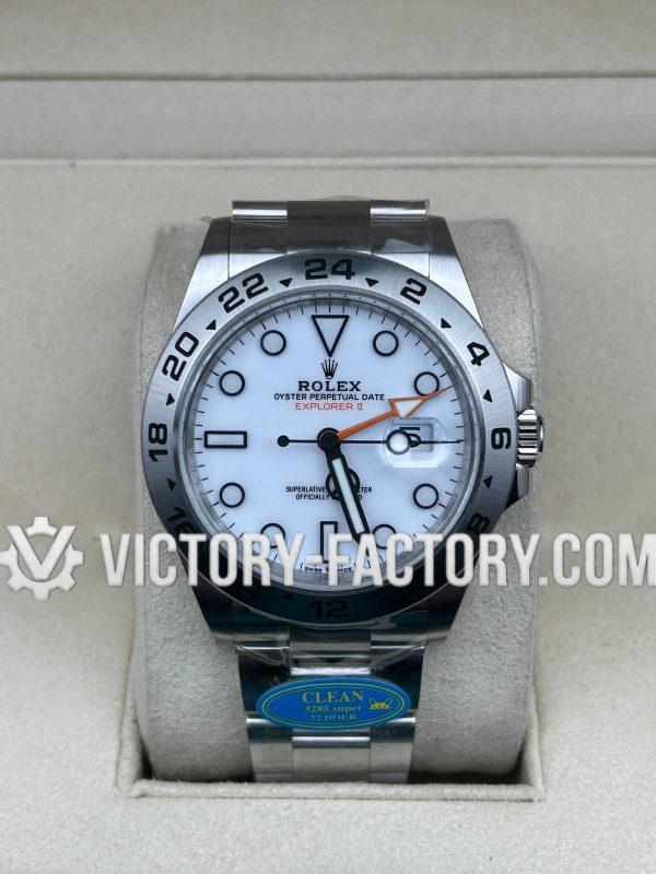 Victory Factory (VF) Rolex Explorer II 42mm 226570 White Dial – Super Clone with Clean Factory Parts & Dandong 3285 Movement
