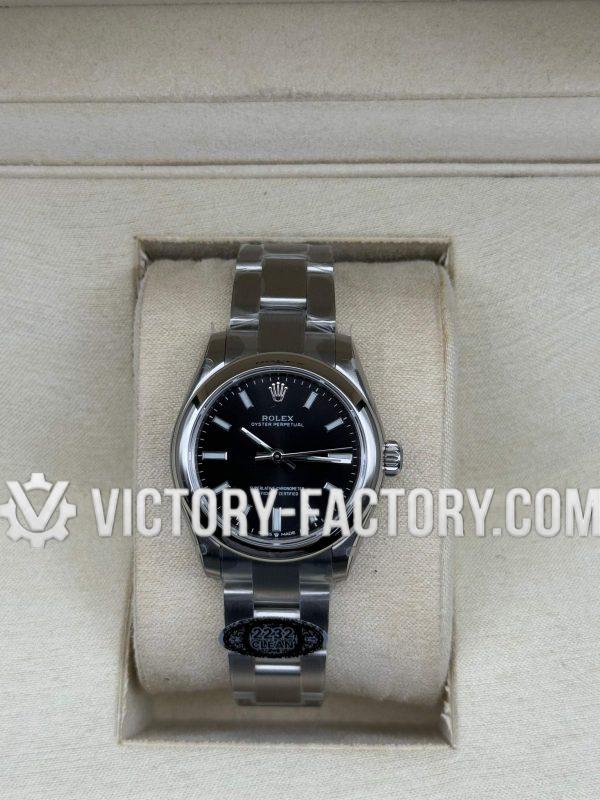 Victory Factory (VF) Rolex Oyster Perpetual 31mm 277200 Black Dial – Super Clone with Clean Factory Parts & Dandong 2232 Movement