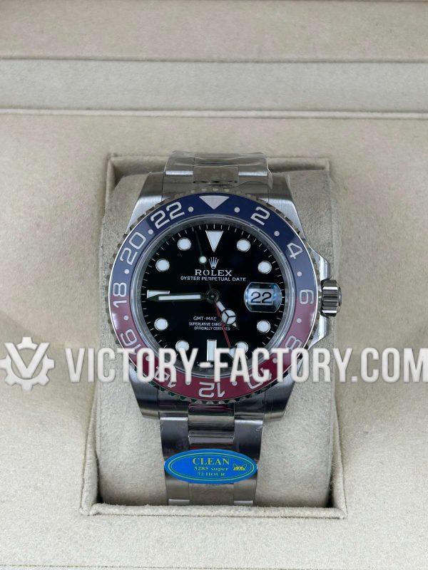Victory Factory (VF) Rolex GMT-Master II 126710BLRO "Pepsi" Oyster – Clean Factory Parts & Dandong 3285 Movement Super Clone