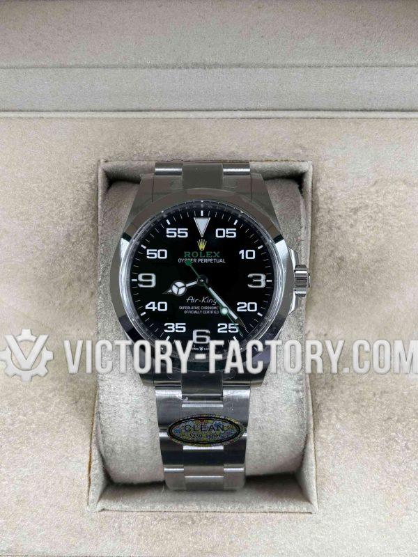 Victory Factory (VF) Rolex Air-King 126900 40mm Black Dial – Super Clone with Clean Factory Parts & Dandong 3230 Movement