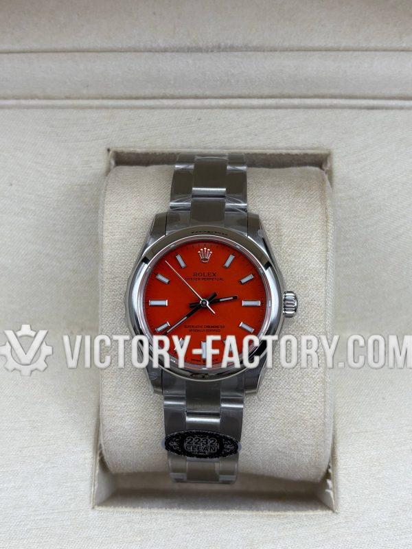 Victory Factory (VF) Rolex Oyster Perpetual 31mm 277200 Red Dial – Super Clone with Clean Factory Parts & Dandong 2232 Movement