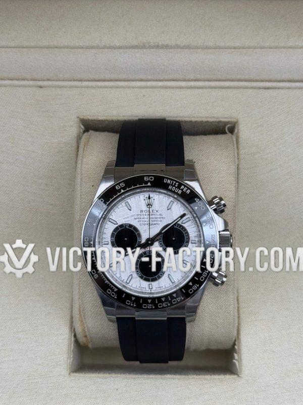 Victory Factory (VF) Rolex Daytona 126519LN Meteorite Dial Rubber Strap– Super Clone with Clean Factory Parts & Dandong 4131 Movement