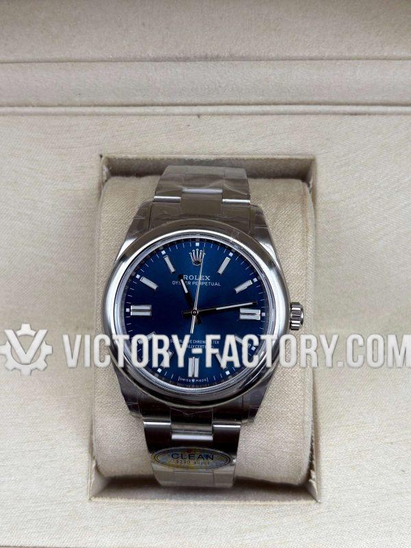 Victory Factory (VF) Rolex Oyster Perpetual 41mm 124300 Blue Dial – Super Clone with Clean Factory Parts & Dandong 3230 Movement