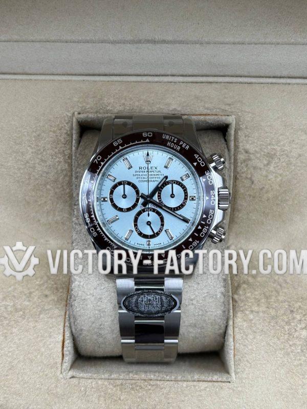 Victory Factory (VF) Rolex Daytona 126506 Ice Blue Dial Diamond Makers – Super Clone with Clean Factory Parts & Dandong 4131 Movement