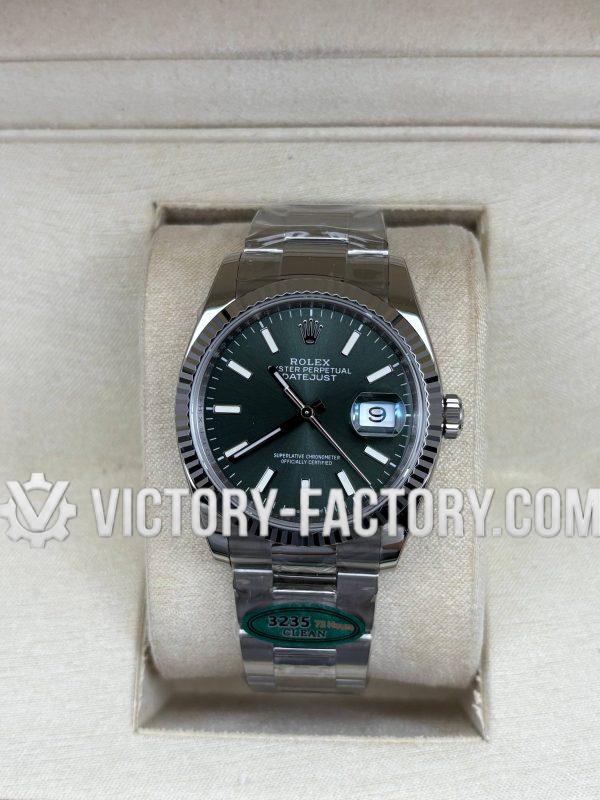 Victory Factory (VF) Rolex Datejust 36mm 126234 Green Dial – Super Clone with Clean Factory Parts & Dandong 3235 Movement