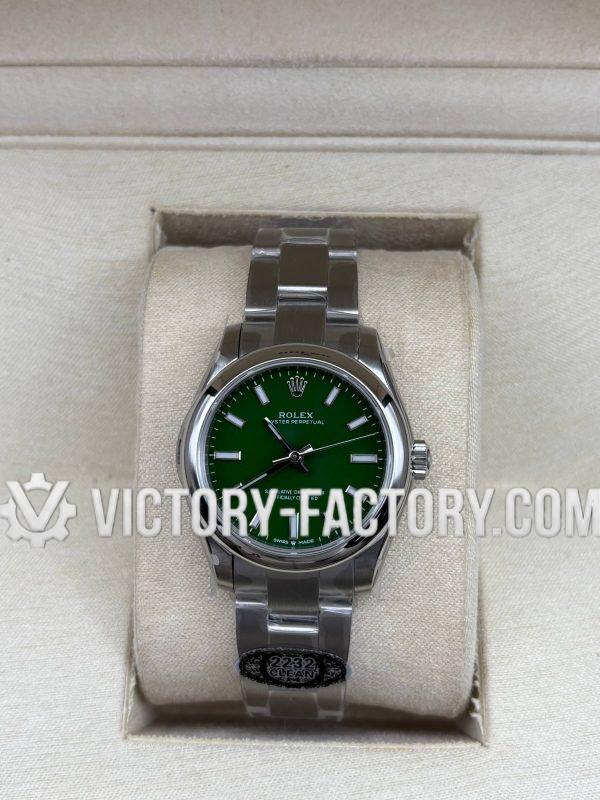 Victory Factory (VF) Rolex Oyster Perpetual 31mm 124200 Green Dial – Super Clone with Clean Factory Parts & Dandong Movement