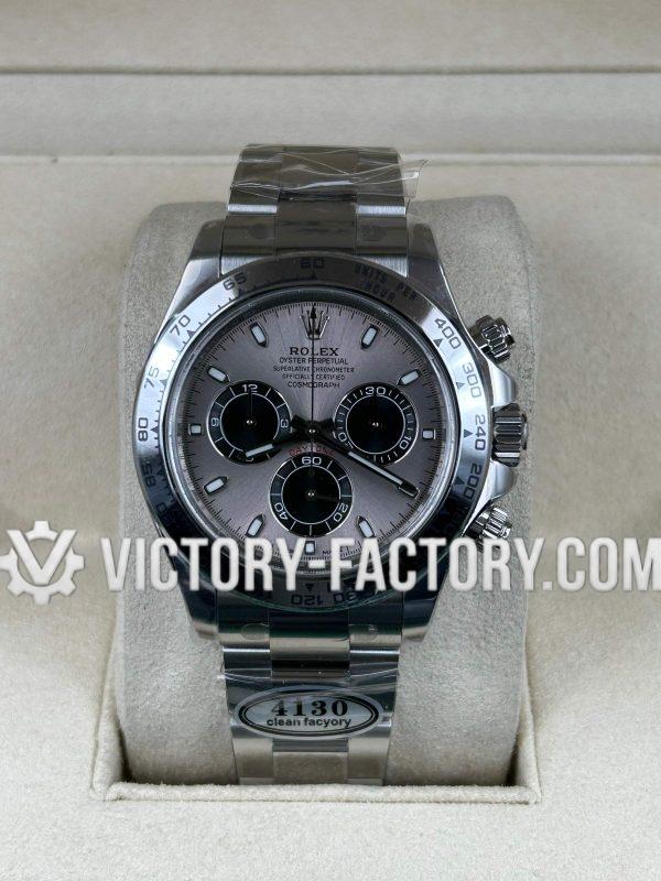 Victory Factory (VF) Rolex Daytona 126509 Grey Panda Dial,White Gold Bezel– Super Clone with Clean Factory Parts & Dandong 4131 Movement