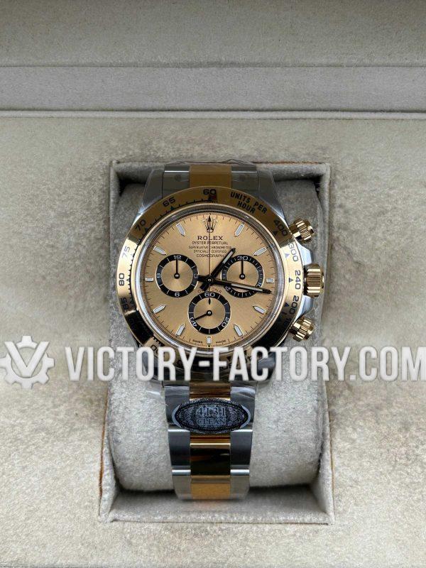 Victory Factory (VF) Rolex Daytona 126503 Two-Tone Champagne Dial - Super Clone with Clean Factory Parts & Dandong 4131 Movement