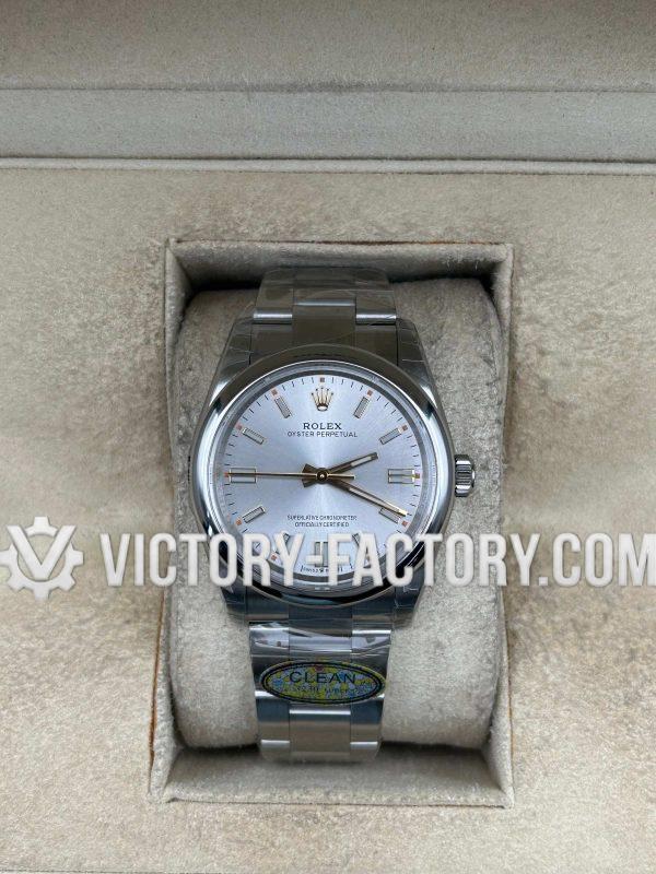 Victory Factory (VF) Rolex Oyster Perpetual 36mm 126000 Silver Dial - Super Clone with Clean Factory Parts & Dandong 3230 Movement