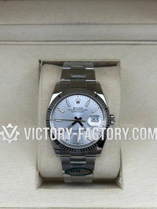 Victory Factory (VF) Rolex Datejust 36mm 126234 Silver Dial – Super Clone with Clean Factory Parts & Dandong 3235 Movement