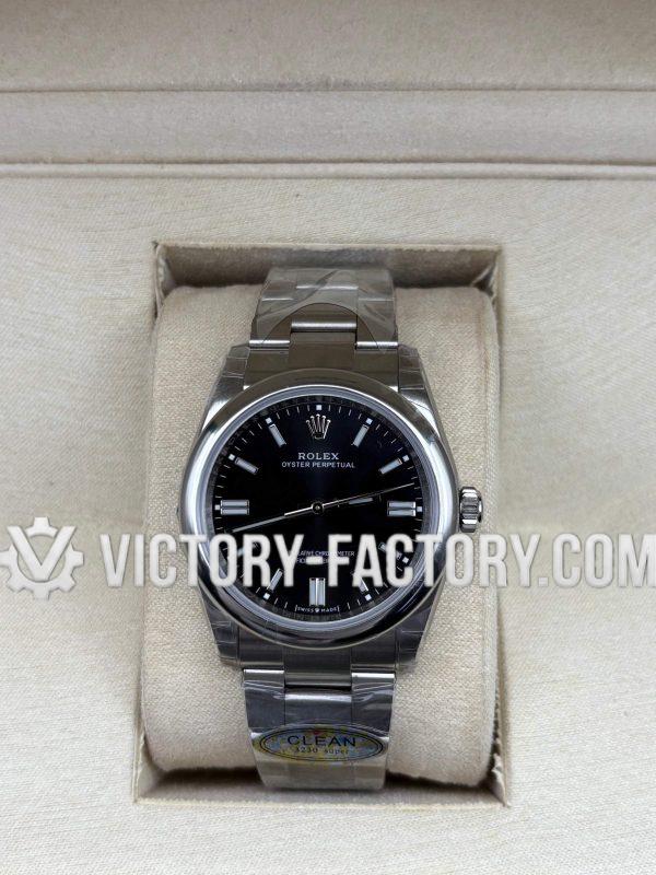 Victory Factory (VF) Rolex Oyster Perpetual 36mm 126000 Black Dial – Super Clone with Clean Factory Parts & Dandong 3230 Movement