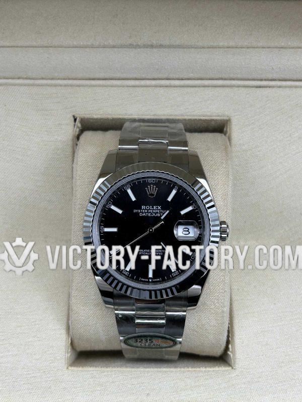 Victory Factory (VF) Rolex Datejust 41mm 126334 Black Dial Oyster – Super Clone with Clean Factory Parts & Dandong 3235 Movement
