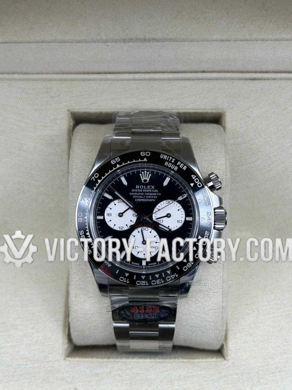 Victory Factory (VF) Rolex Daytona "Le Mans" 126529LN Black Panda Dial- Super Clone with Clean Factory Parts & Dandong 4132 Movement