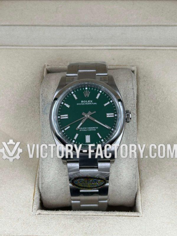 Victory Factory (VF) Rolex Oyster Perpetual 36mm 126000 Green Dial –  Super Clone with Clean Factory Parts& Dandong 3230 Movement