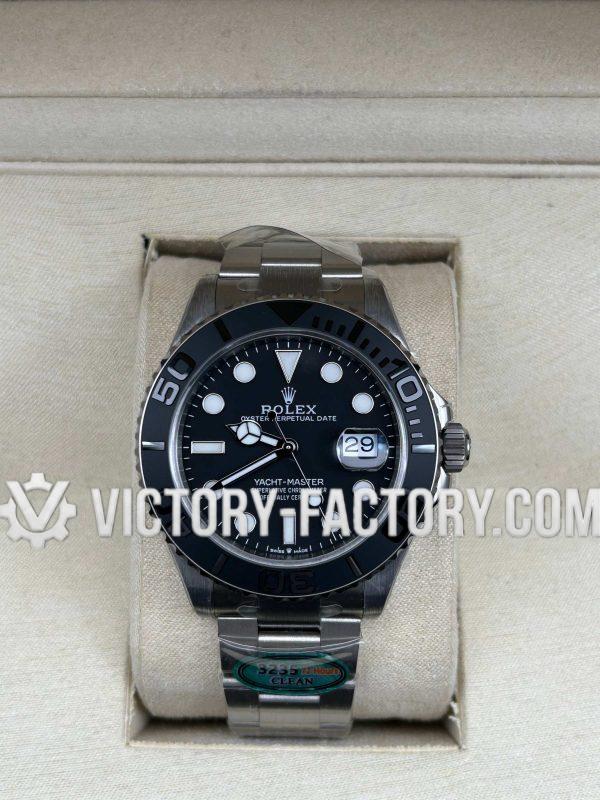 Victory Factory (VF) Rolex Yacht-Master 42mm Titanium 226627 – Black Dial – Super Clone with Clean Factory Parts & Dandong 3235 Movement