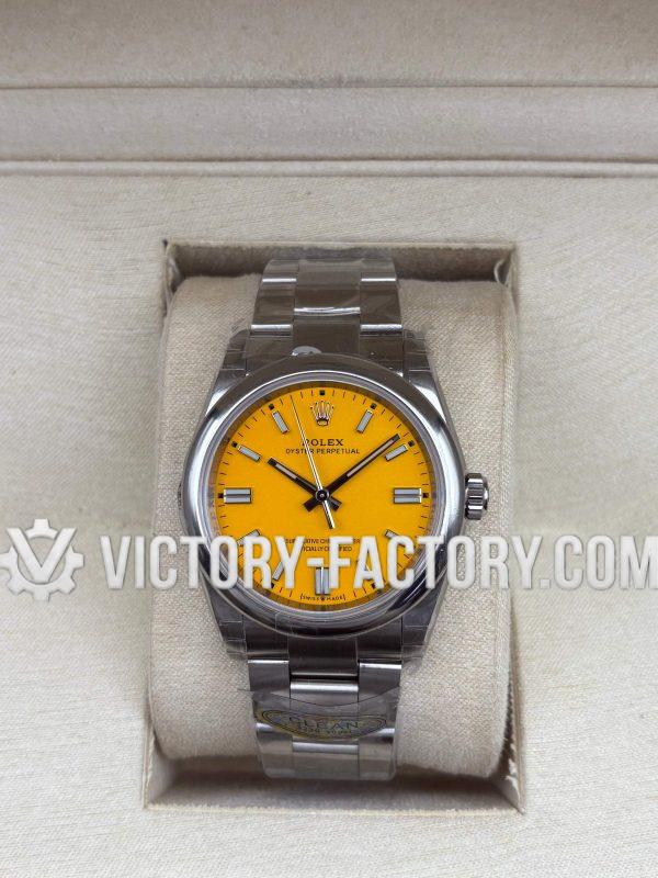 Victory Factory (VF) Rolex Oyster Perpetual 36mm 126000 Yellow Dial – Super Clone with Clean Factory Parts & Dandong 3230 Movement