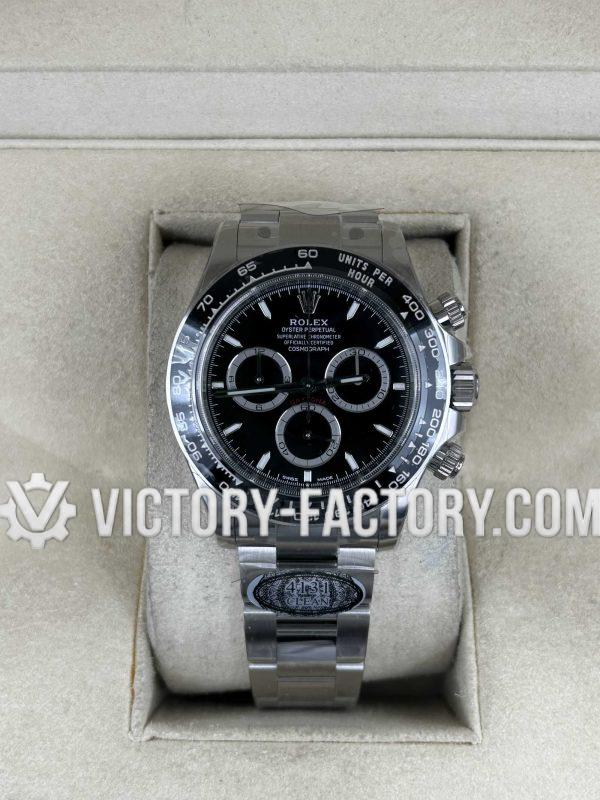 Victory Factory (VF) Rolex Daytona 126500LN 40mm Black Dial Ceramic Bezel– Super Clone with Clean Factory Parts & Dandong 4131 Movement