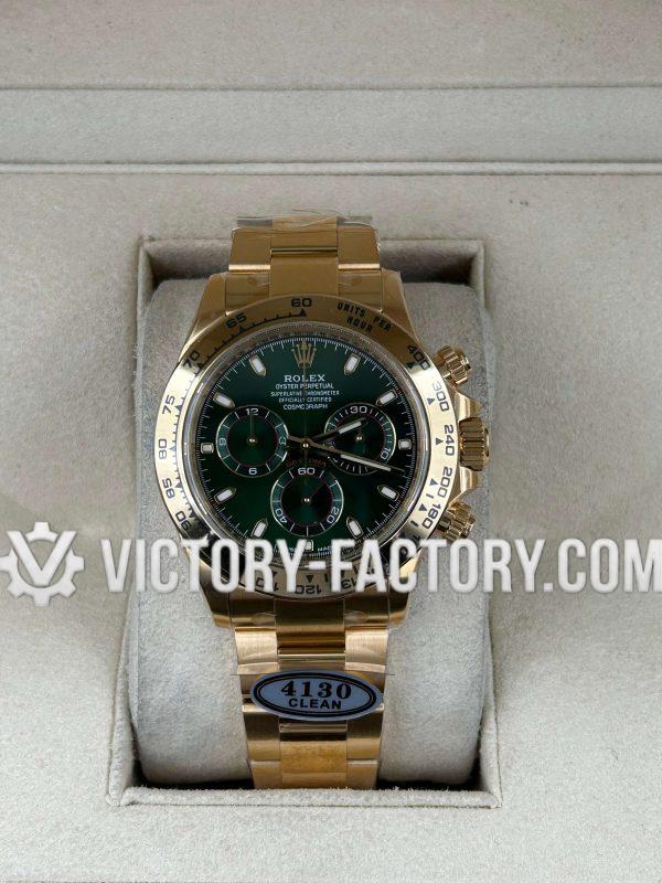 Victory Factory (VF) Rolex Daytona 116508 Green Dial "John Mayer" - Super Clone with Clean Factory Parts & Dandong 4130 Movement