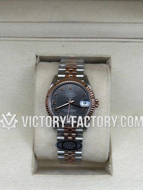Victory Factory (VF) Rolex Lady-Datejust 31mm 278274 – Two Tone Rose Gold Wimbledon Dial with Clean Factory Parts & Dandong 2236 Movement