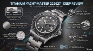 Victory Factory Rolex Yacht-Master 226627 in Grade 5 Titanium – The Ultimate Clean Factory Successor