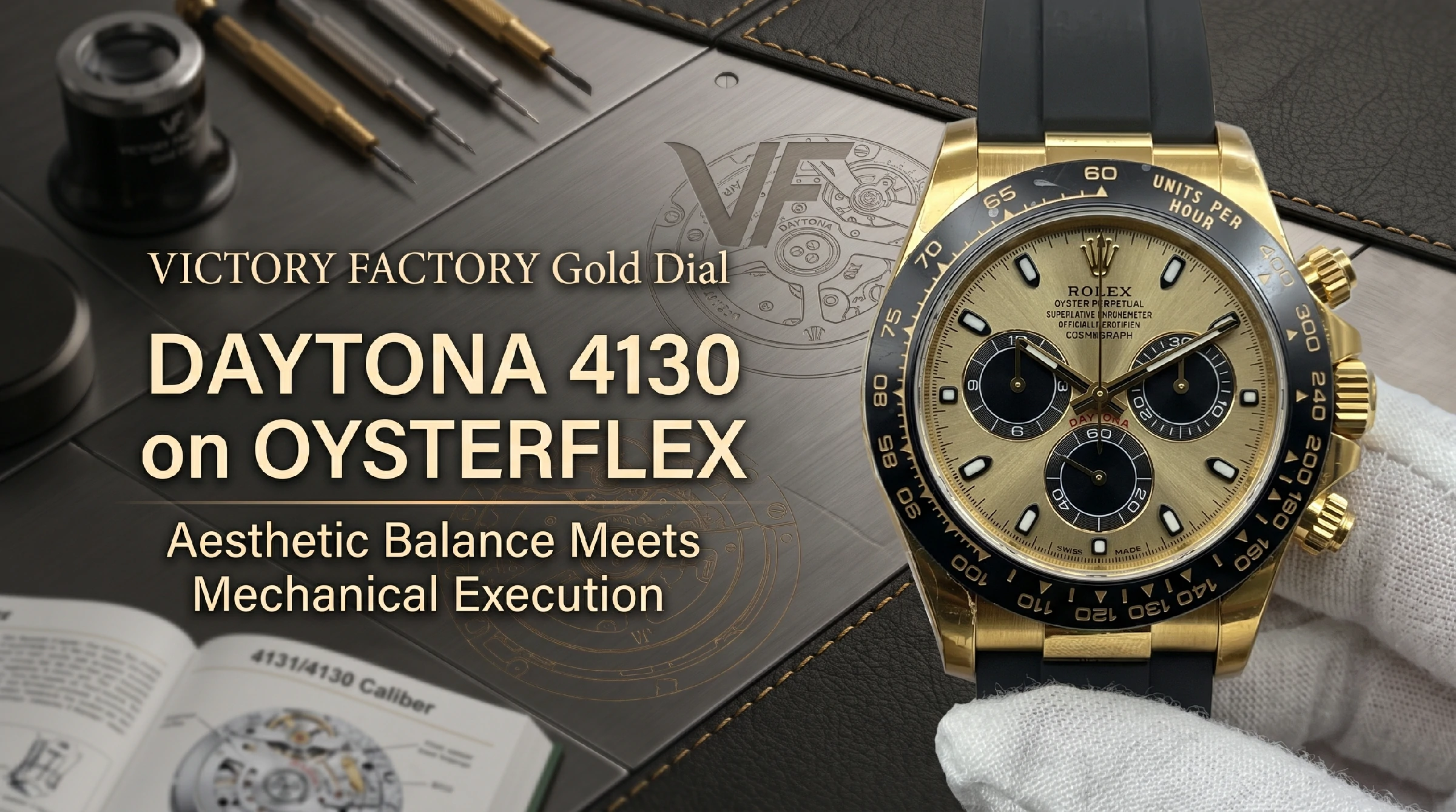 Victory Factory Daytona 4130 Gold Dial